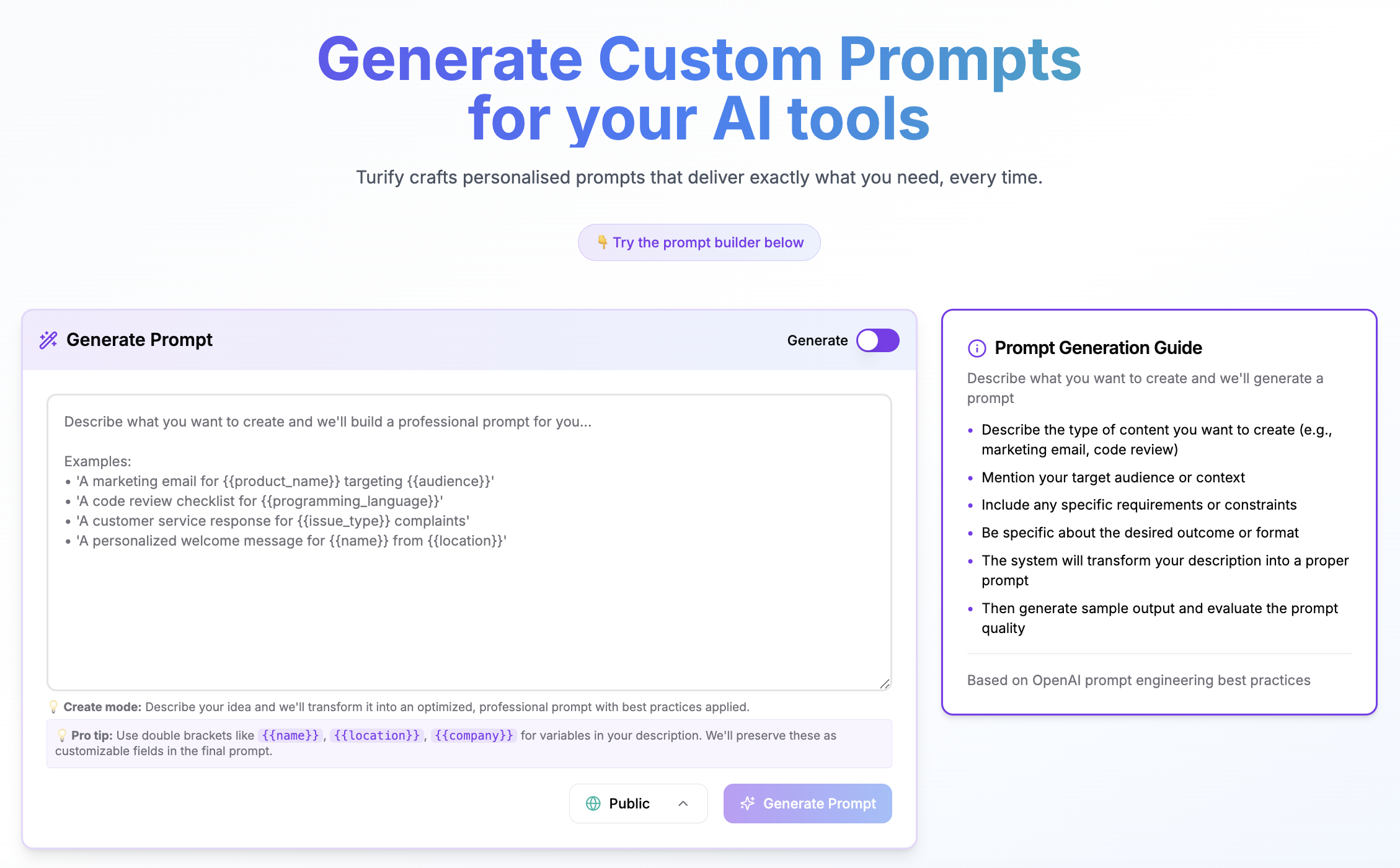 Prompt Generator Preview